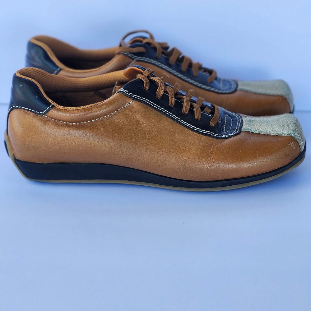 Wanted  Majic Tan and Brown Leather Lace Up Shoes Womens 7.5 S0057